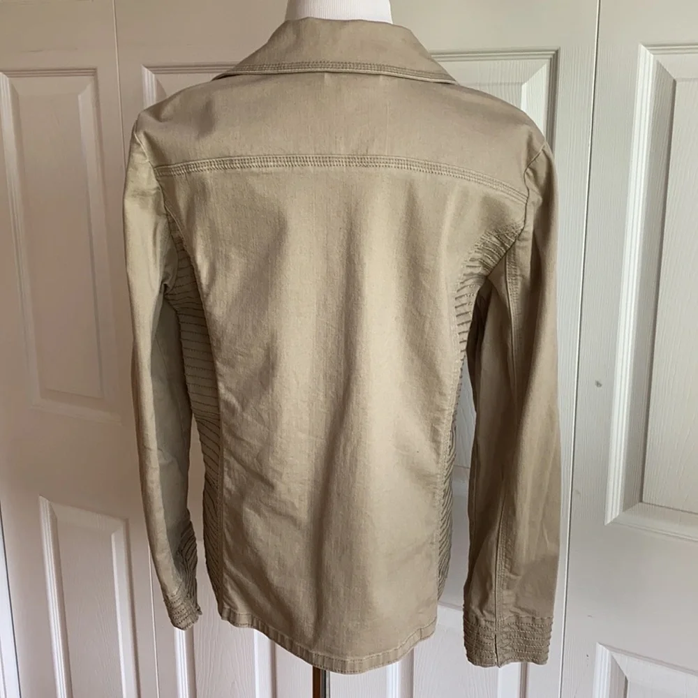 FDJ Tan/Khaki Button Jacket Size Large